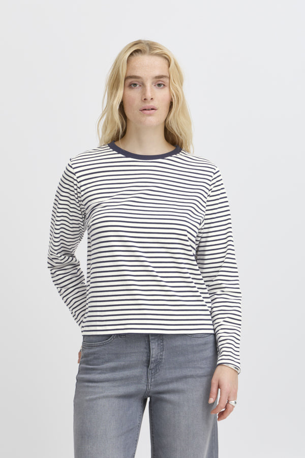 Mira Loose Long Sleeve Top Bl